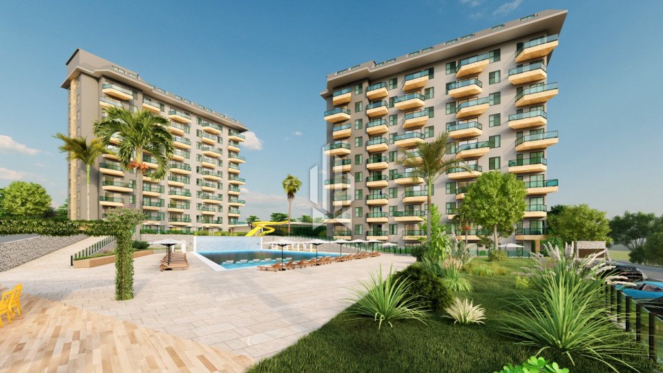 Garden duplex with three bedrooms in an eco-complex, Avsallar 7