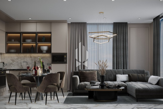 Premium class apartments in a luxury residential complex