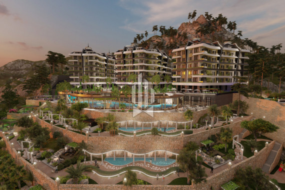 Двухуровневые апартаменты на верхнем этаже и крыше комплекса, Гёзюкючуклю