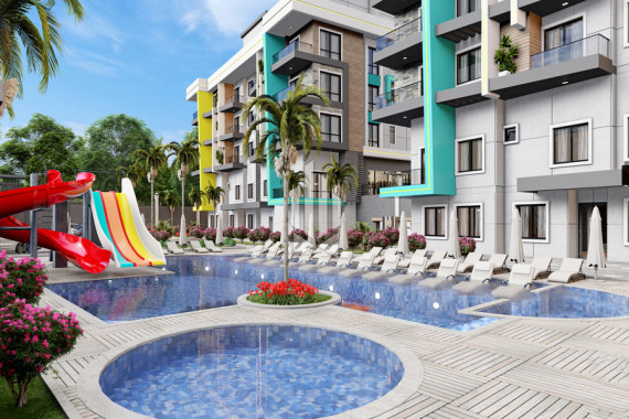 Spacious penthouse in a stylish complex with rich infrastructure, Oba