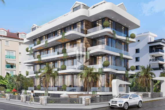 Duplex with swimming pool and lounge area in private garden