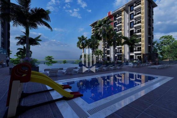 Two bedroom apartment in a prestigious complex with a private beach