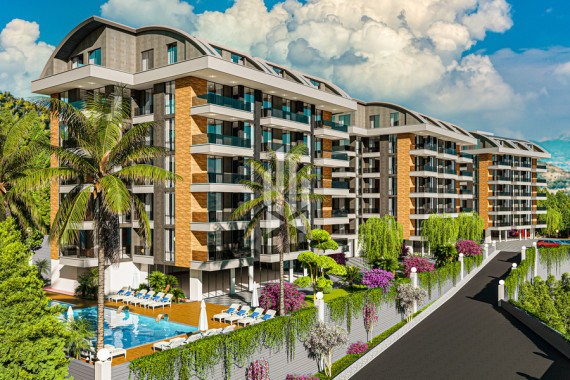 Apartment with two bedrooms and a kitchen-living room in an eco-district