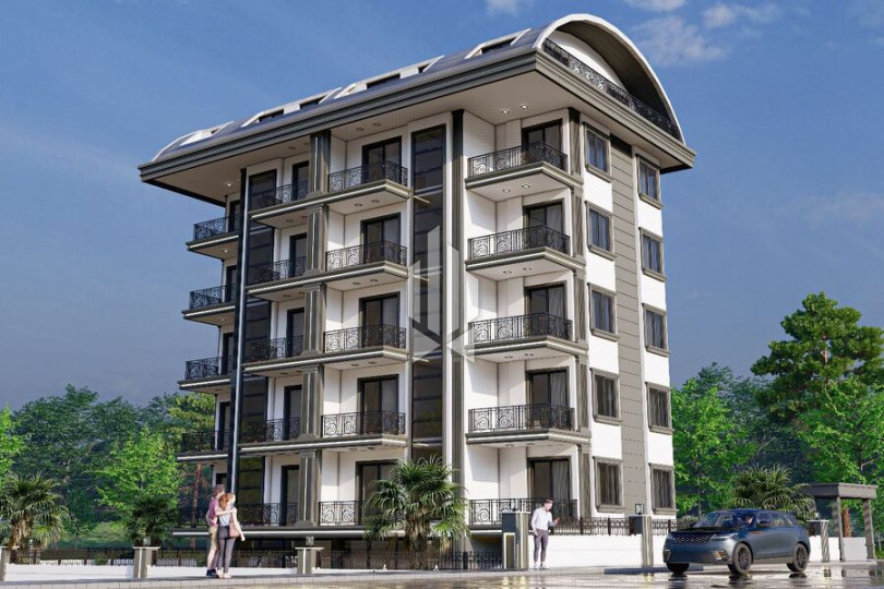 Linear apartments 1000 meters from the popular Incekum beach 5