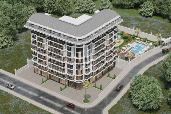 Luxurious penthouse at the foot of the Taurus Mountains surrounded by coniferous forest