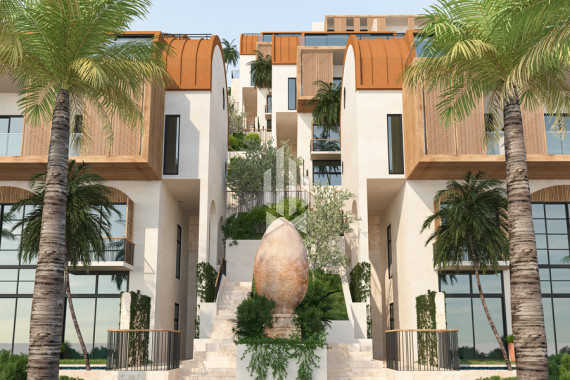 Линейные апартаменты в эксклюзивном комплексе на холме