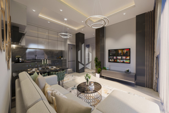 Duplex apartment combining comfort and modern design