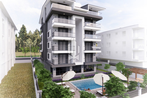 Penthouse with two bedrooms in a cozy complex of unique design