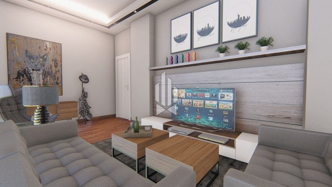 Apartment with a garden in a modern premium complex, Oba