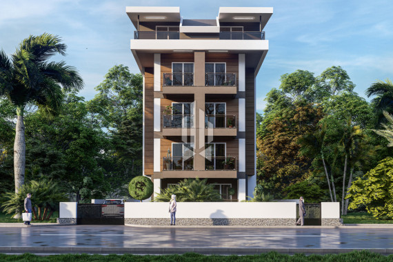 Cozy apartment with one bedroom and an American kitchen-living room