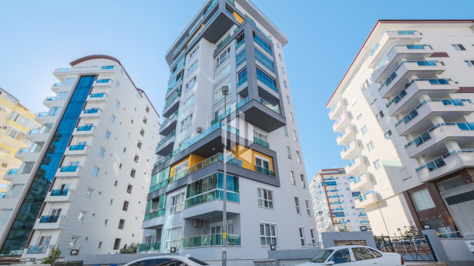 One-bedroom apartment in a complex with infrastructure, Mahmutlar