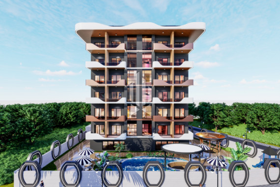 Apartments in a new residential complex with a unique design