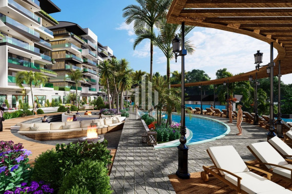 Двуспальный пентхаус с прекрасным видом на территорию резиденции