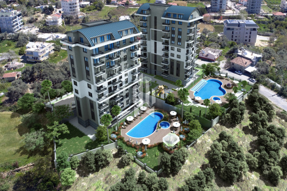 Двуспальные апартаменты на верхнем этаже стильного комплекса