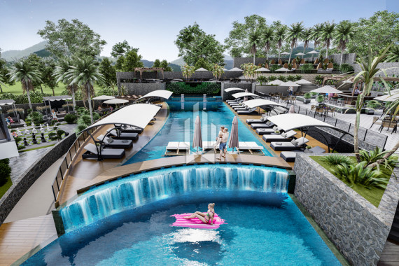 Duplex apartments with excellent infrastructure of the complex