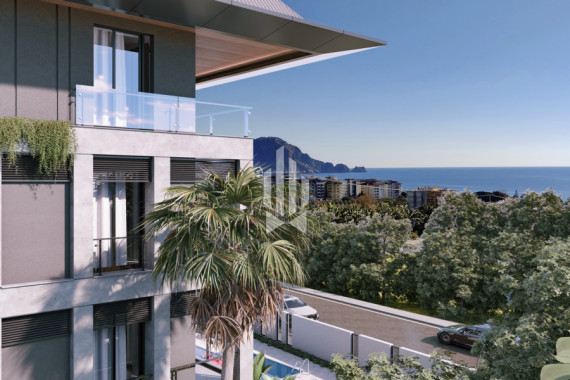 Penthouse in a residential area near Cleopatra beach