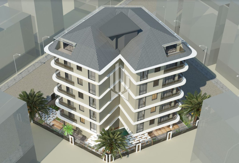 Инвестиционная квартира в современном комплексе в центре Алании 130 м от моря 4