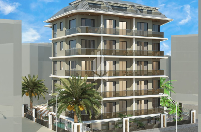 Инвестиционная квартира в современном комплексе в центре Алании 130 м от моря 5