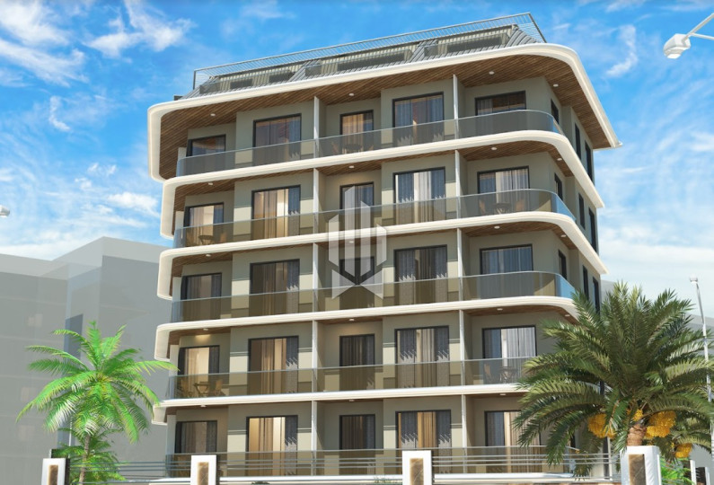 Инвестиционная квартира в современном комплексе в центре Алании 130 м от моря 6
