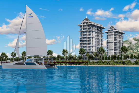 Уютная квартира в роскошном комплексе на берегу моря