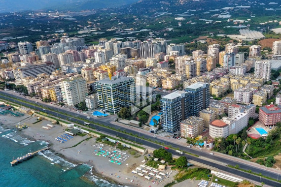 Ready-made two-bedroom apartment with a kitchen-studio 50 meters from the sea