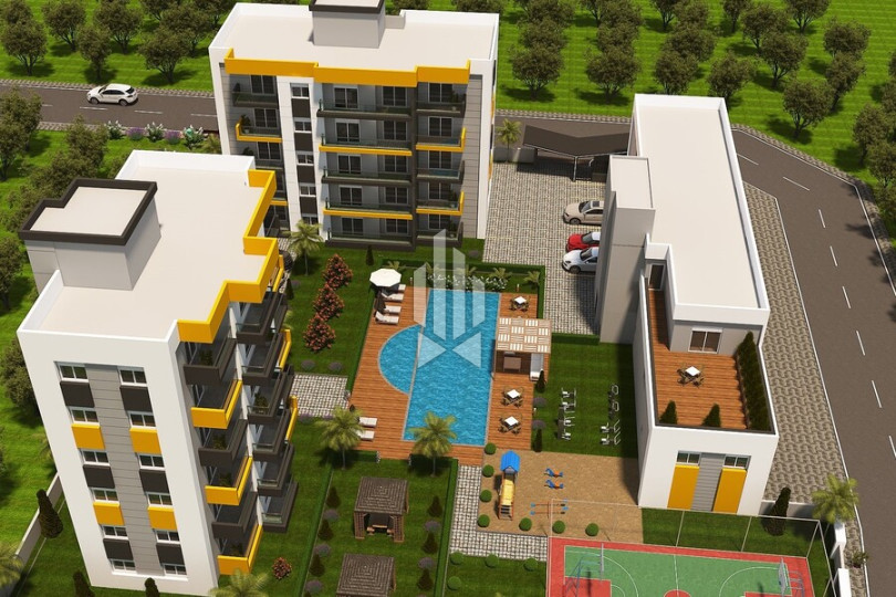 Two-bedroom apartments with luxurious social areas of the complex 1
