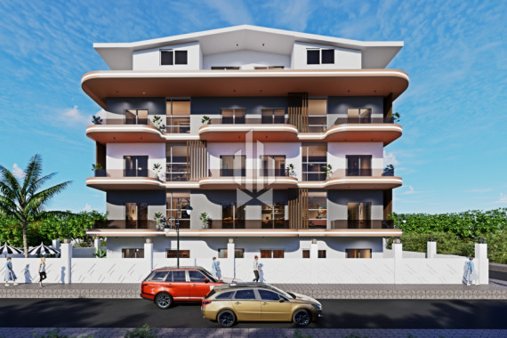 Two-bedroom apartment with a kitchen-studio in a stylish boutique complex