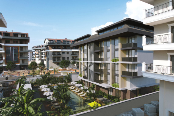 Роскошный дуплекс с лаунж-зоной в собственном саду