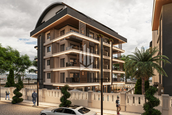 Стильная квартира с двумя спальнями и кухней-студией в современном комплексе