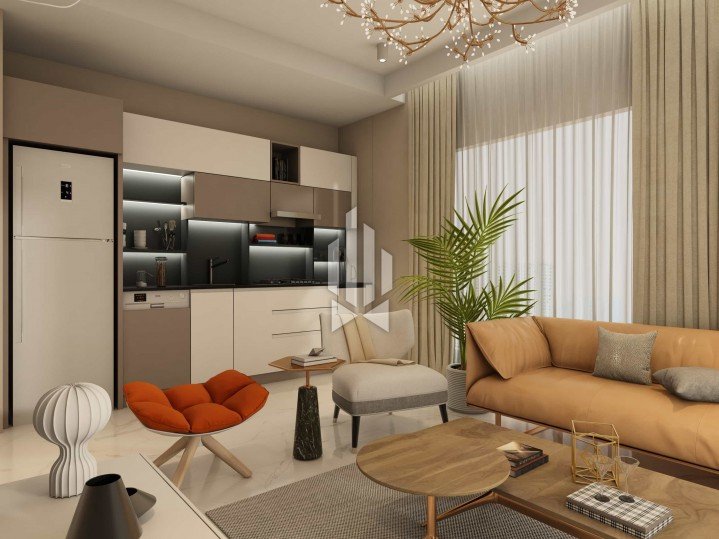 Двуспальные апартаменты в современном проекте, Махмутлар 10