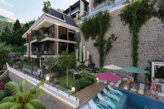 Садовый дуплекс с отличной лаунж-зоной на холме Таврских гор