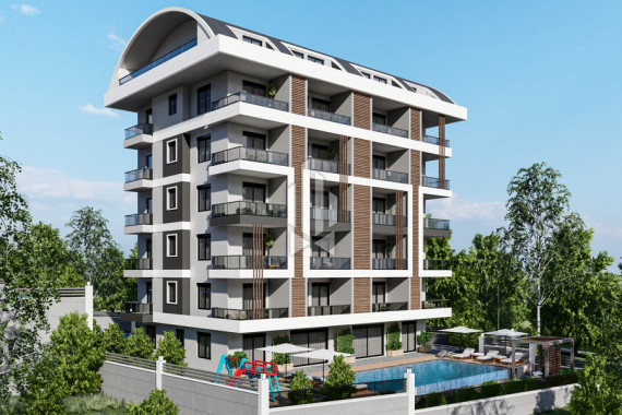 Apartment with one bedroom and a kitchen-studio in a comfortable residential complex