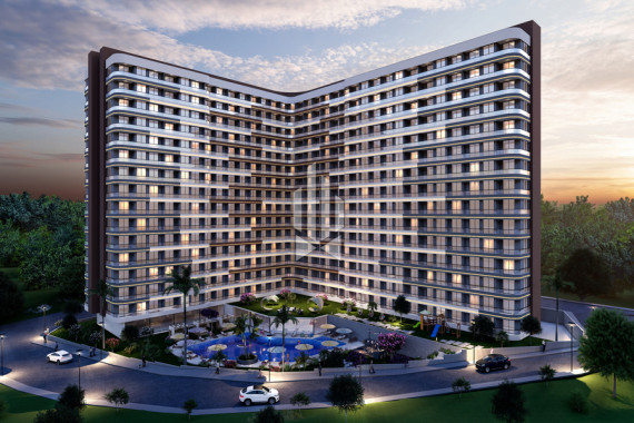 Стильные двуспальные апартаменты в комплексе с отличной локацией