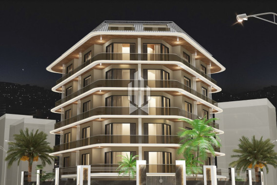 Солнечные апартаменты на двух уровнях в 130 м от моря, Центр Алании