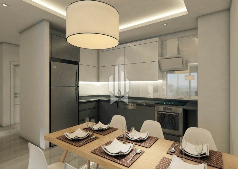 Penthouse with two bedrooms in a trendy complex, Kargicak 11