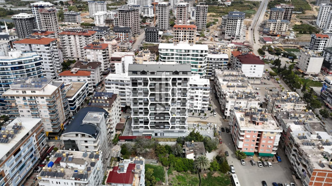 Квартира 2+1 с панорамным видом на море в Махмутларе, 10-й этаж, новостройка 2023 года