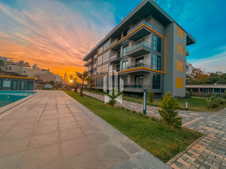 New 1+1 apartment in Kestel, 400 m from the sea, in a 2025 complex with rich infrastructure 3