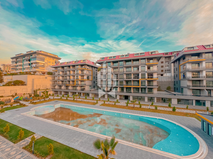 New 1+1 apartment in Kestel, 400 m from the sea, in a 2025 complex with rich infrastructure 8