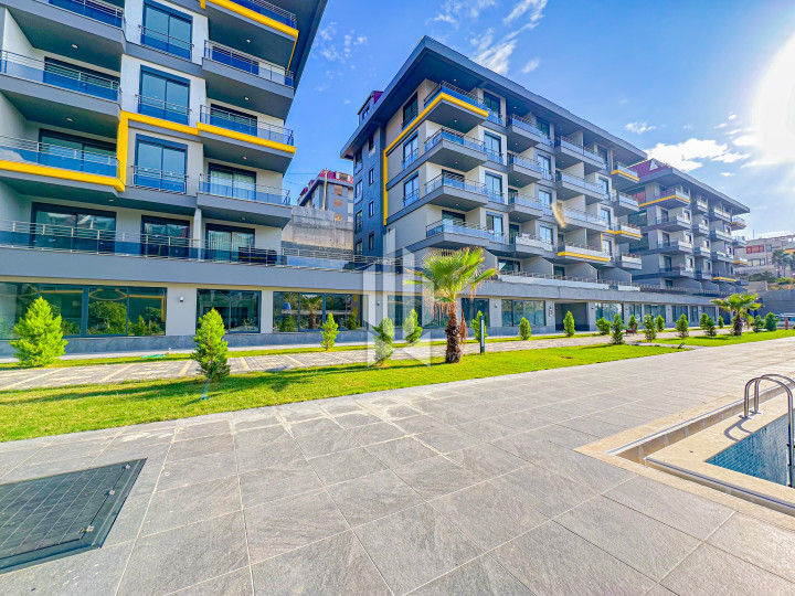 New 1+1 apartment in Kestel, 400 m from the sea, in a 2025 complex with rich infrastructure 11