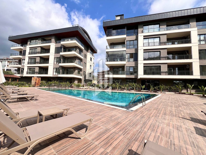 Новая квартира 1+1 в современном жилом комплексе, район Оба 6