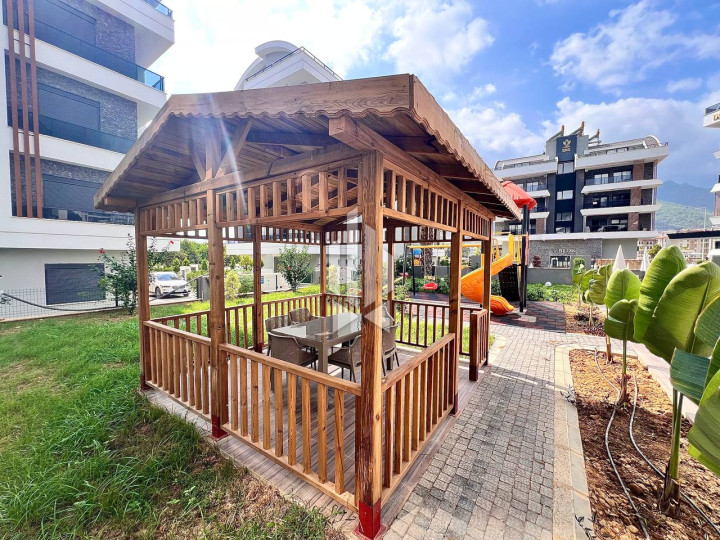 Новая квартира 1+1 в современном жилом комплексе, район Оба 11