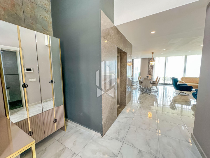 Дуплекс-вилла 5+1 с панорамным видом на море и крепость в районе Тепе 11