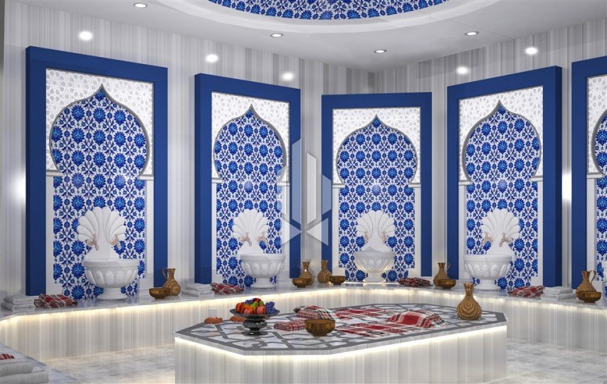 Two-room apartment with American kitchen-living room, Oba 6