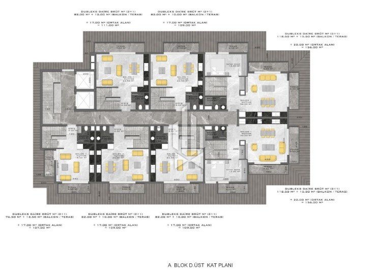 Просторные апартаменты на двух верхних этажах, Кестель 33