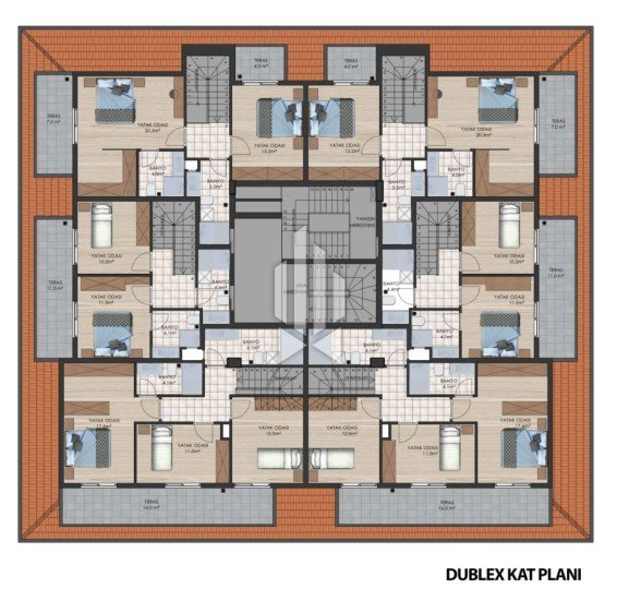 Квартира самой востребованной планировки, Махмутлар 25